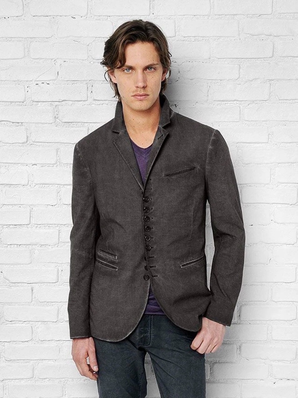 John Varvatos Woodward Multibutton Artisan jacket Size EU 52 USA 42